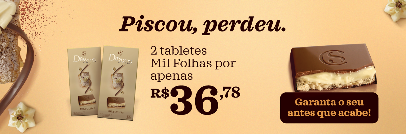 Promoção Tablete Dreams Mil Folhas